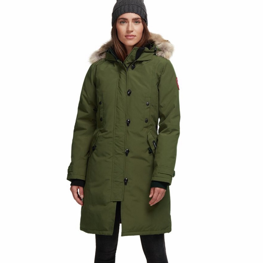 Canada Goose Kensington Down Parka in Olive Green